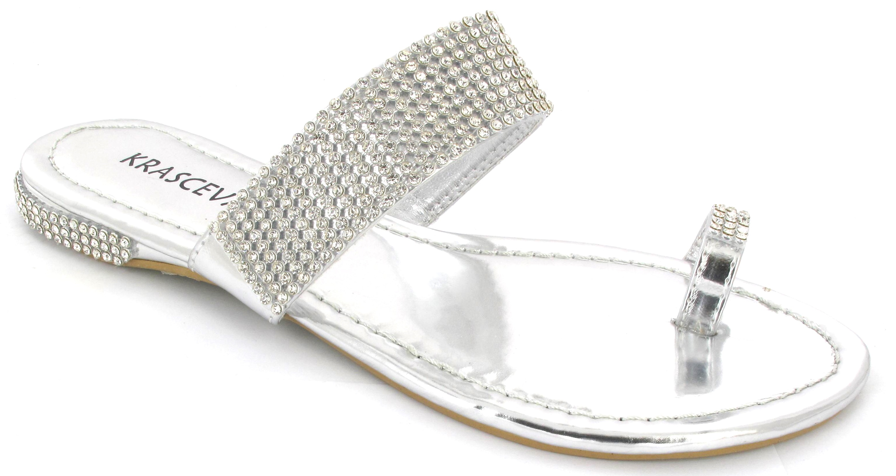 apple footwear diamante sandals